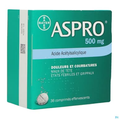 ASPRO 500MG CPR EFF 36