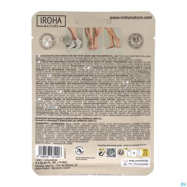 Iroha Masque Pieds Nourrisant X2