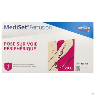 Hartmann Mediset Perfusion Set De Pose De Perfusion Sur Voie Veineuse Peripherique Perfuseur 3voies