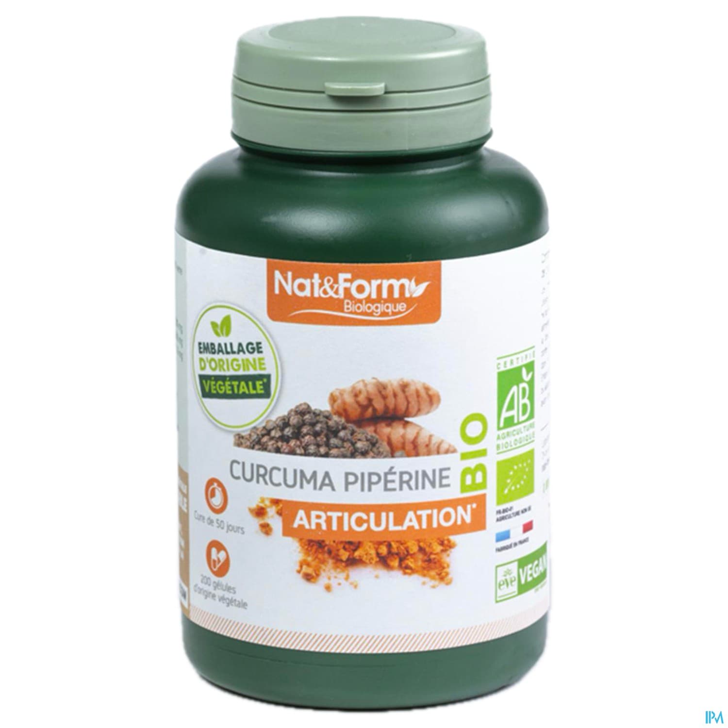 NAT&FORM BIO CURCUM PIPER GEVEG200