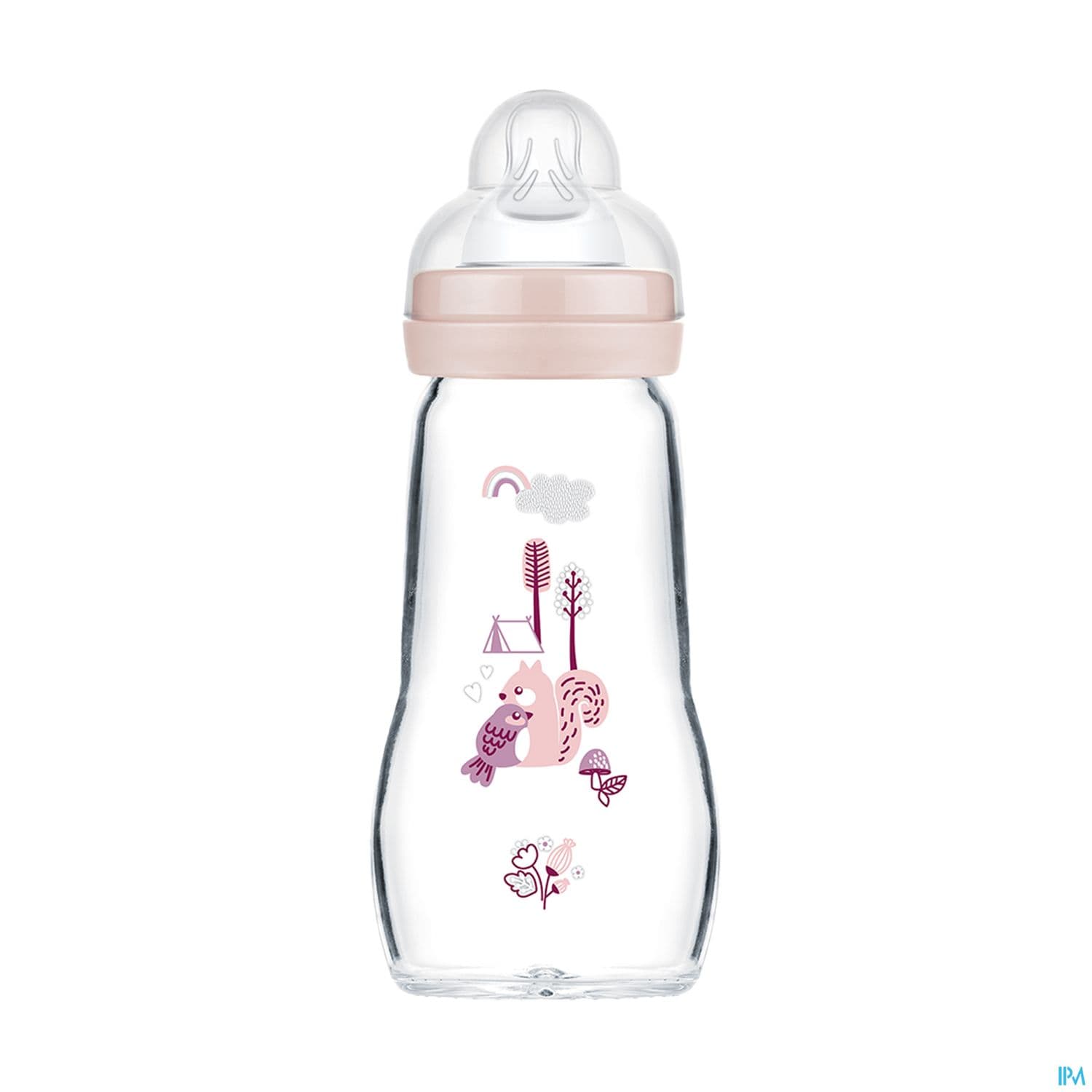 BIB MAM VER 1AGE DEB/2 ROSE 260ML