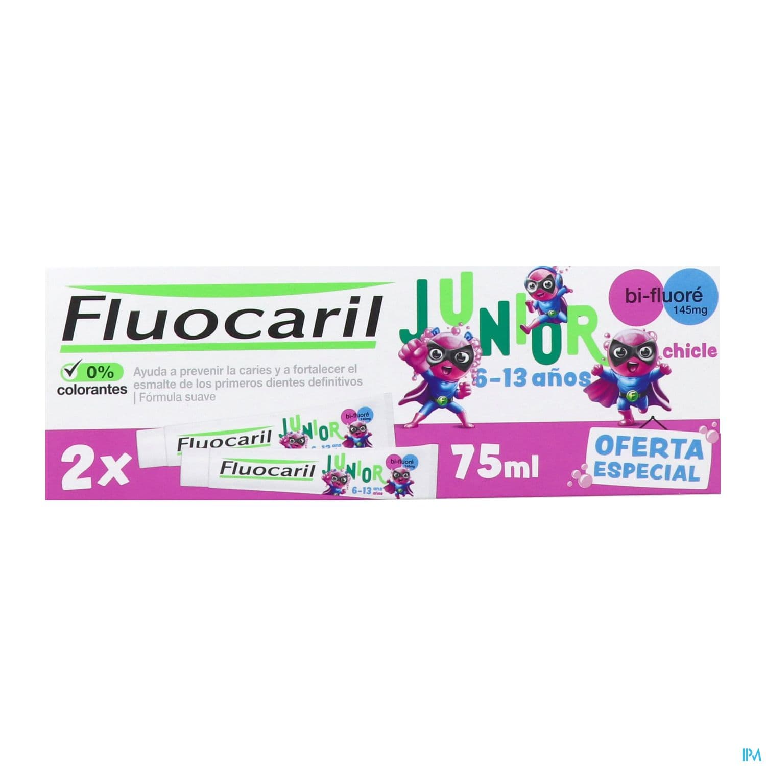 FLUOCARIL JUNIOR GEL BUBBLE 2X75ML
