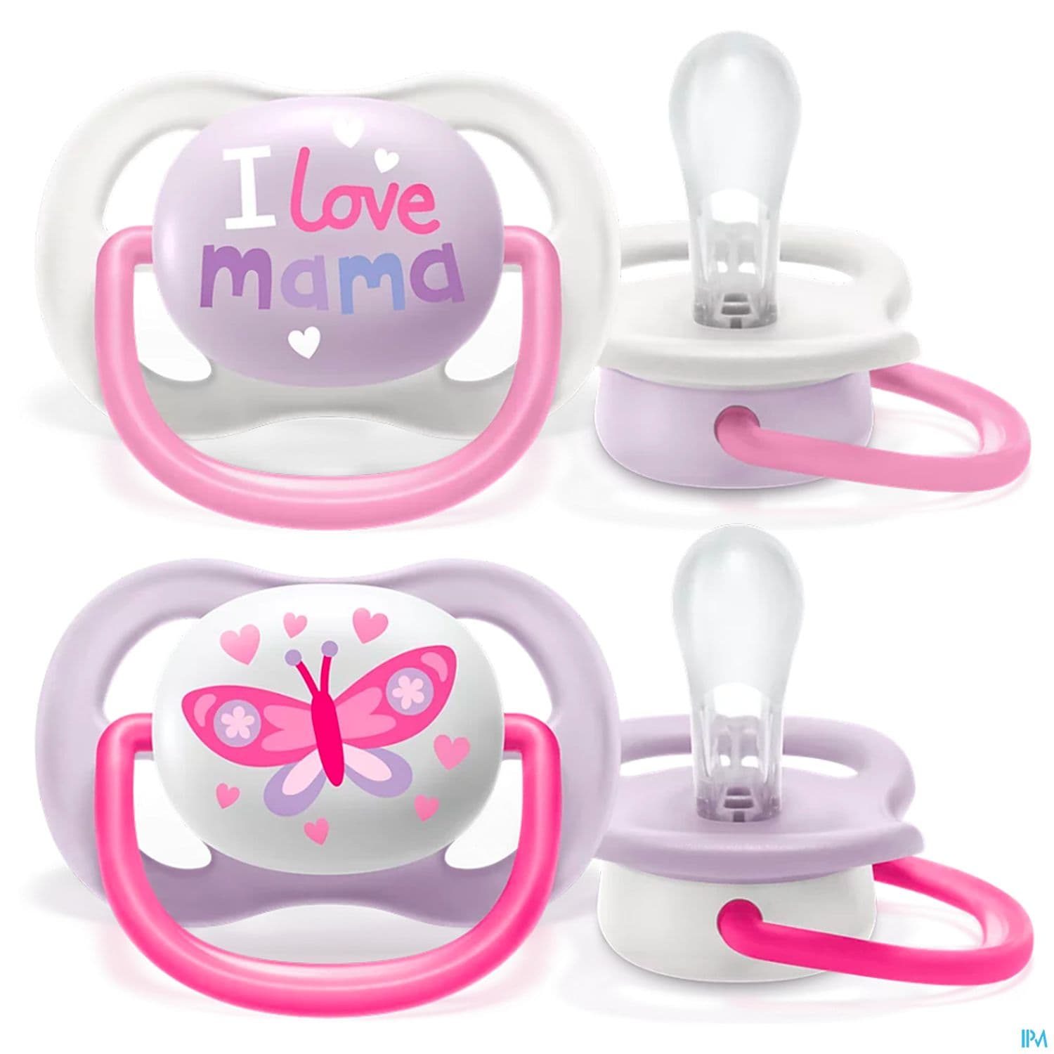 Avent Sucette Ultra Air Girl Love Mama 0/6mois Scf080/02 X2