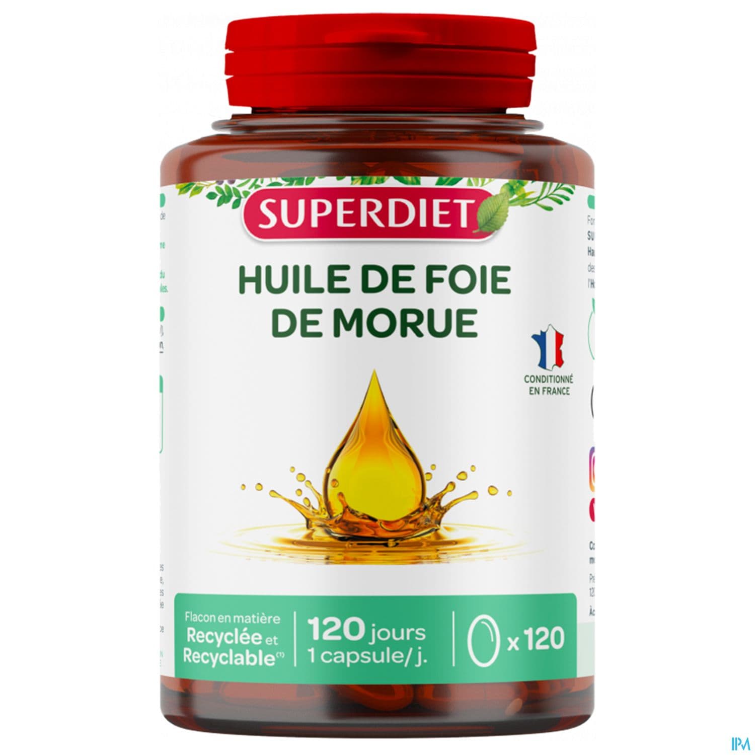 Superdiet Huile De Foie De Morue Capsule 120
