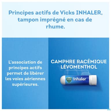 Vicks Inhaler Tampon Impregne Pour Inhalation