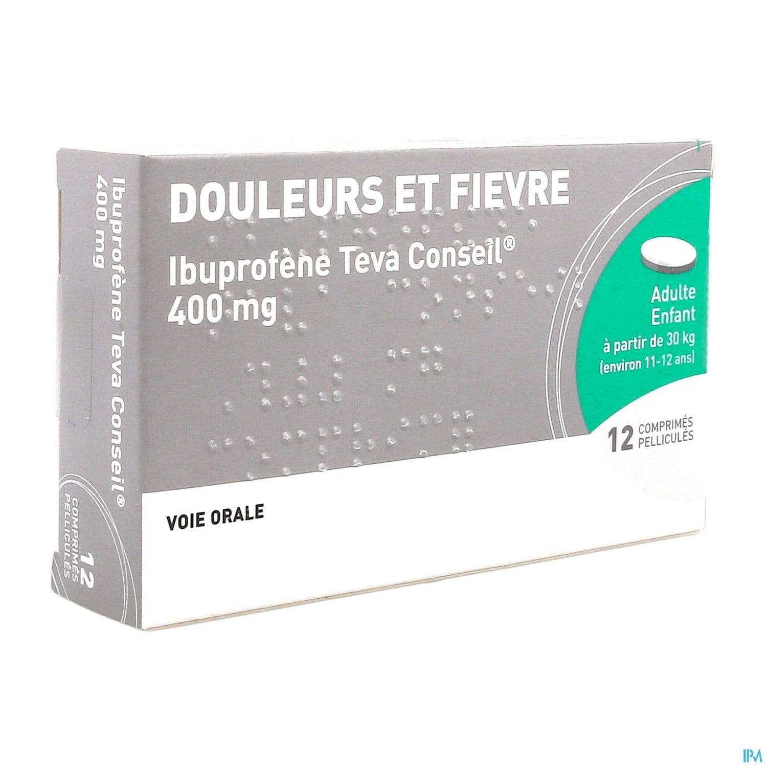 IBUPROFENE 400MG TEVA CONS CPR 12