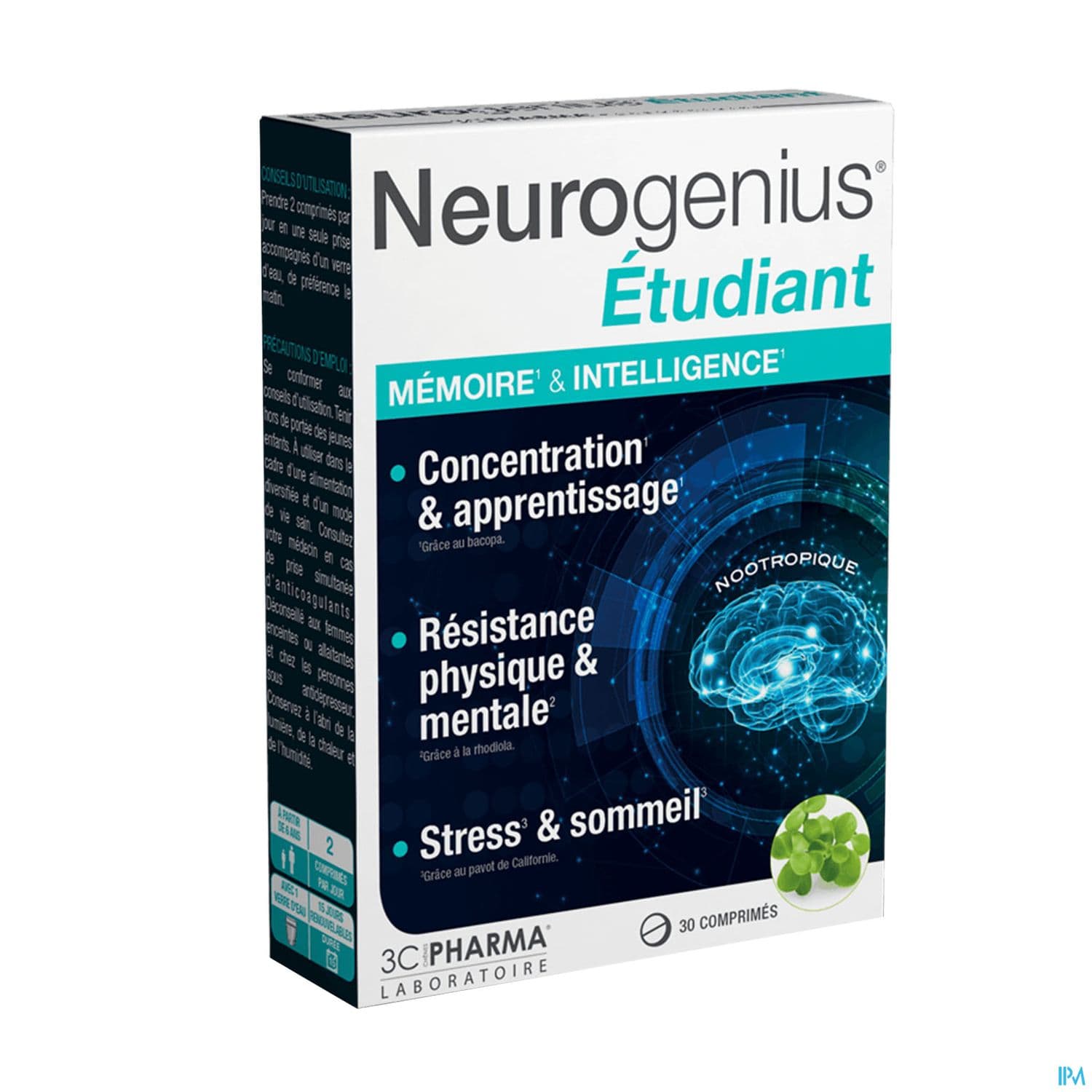 3C PHARMA NEUROGENIUS ETUD CPR30