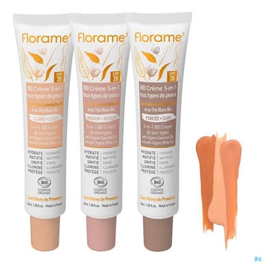 Florame Bb Creme 5en1 Spf20 Bio Teinte Fonce 40ml
