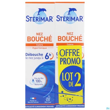 STERIMAR CU NEZ BOUCHE 100ML LOT2