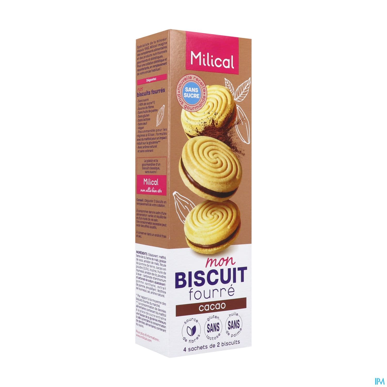 Milical Mon Biscuit Fourre Cacao 4 Sachets De 2 Biscuits