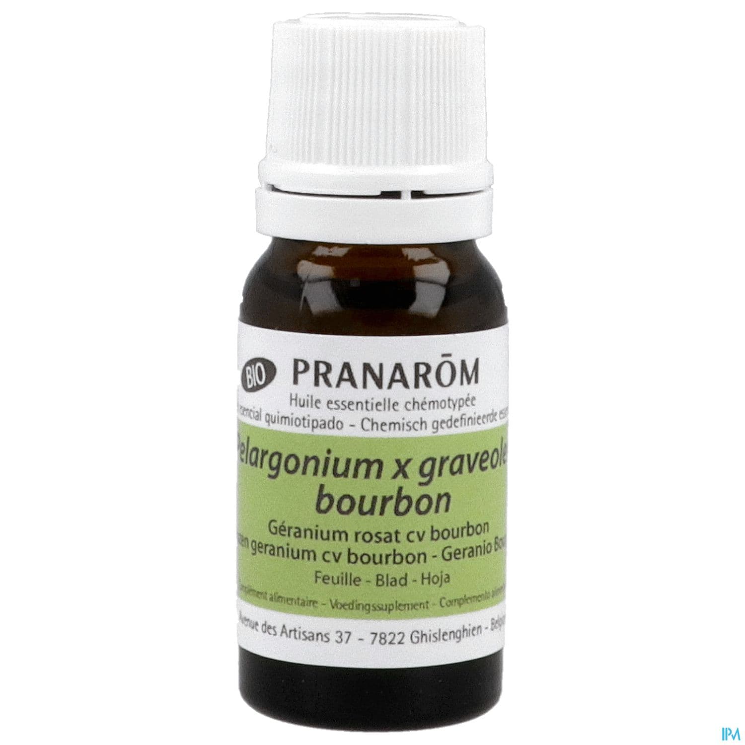 Pranarom Huile Essentielle Bio Geranium Rosat Bourbon Feuille 10ml