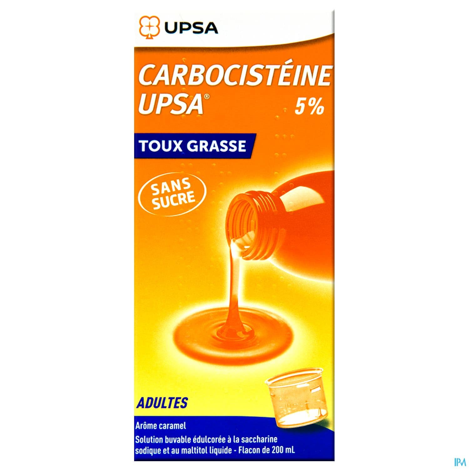 Carbocisteine Upsa 5% Ad Sirop Sans Sucre 200ml