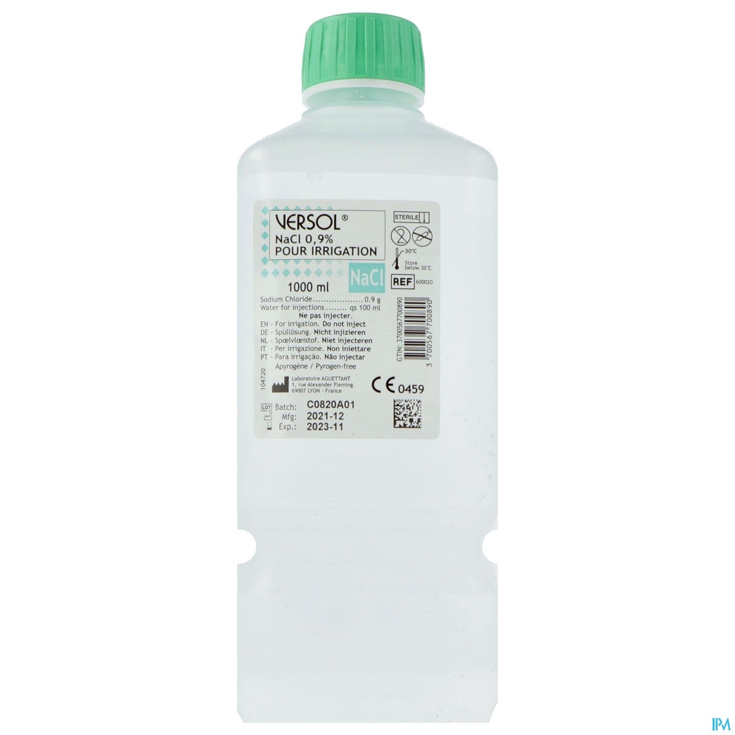 VERSOL SODIUM CHL 0,9% FL 1L DM