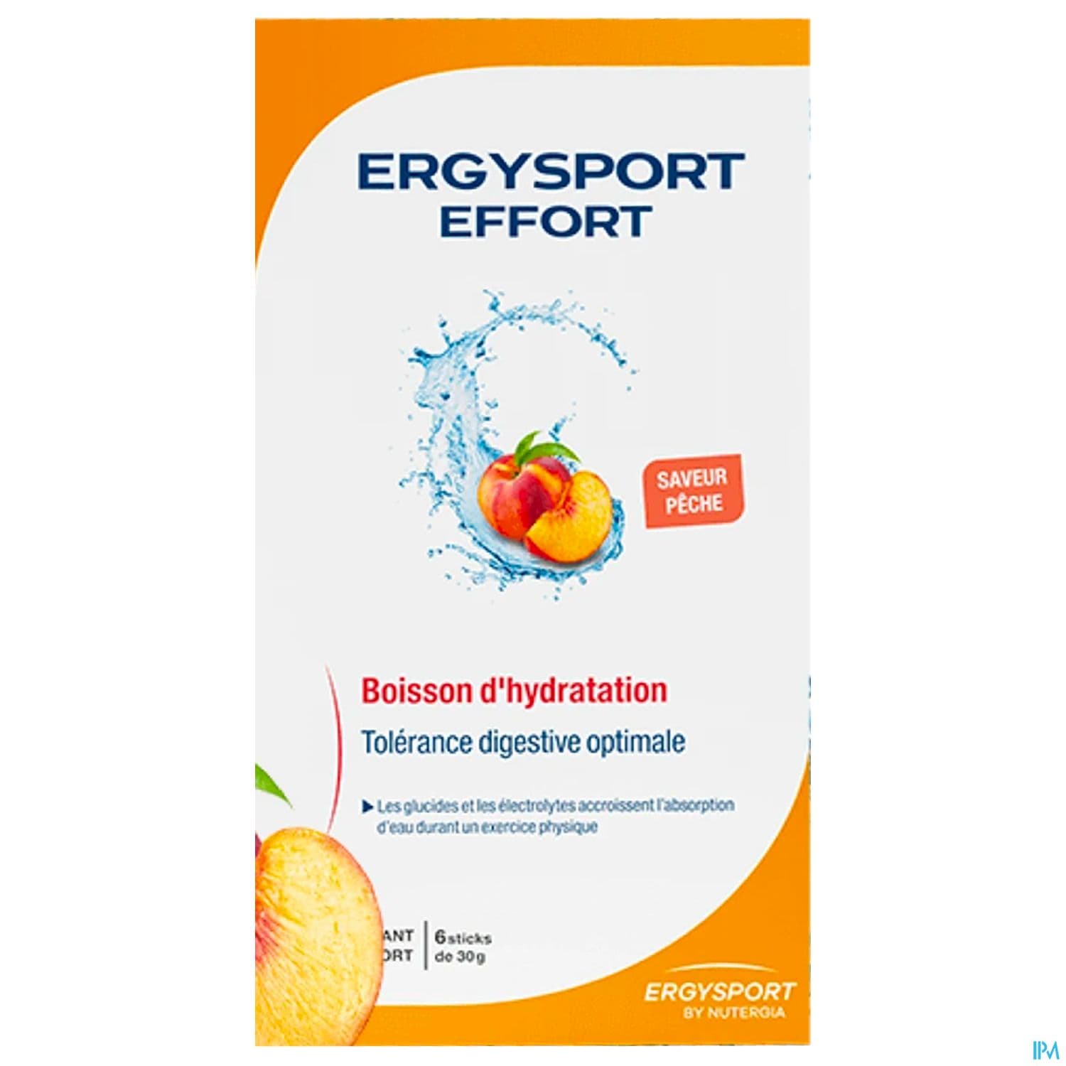 Nutergia Ergysport Effort Peche Poudre Stick 30g X6