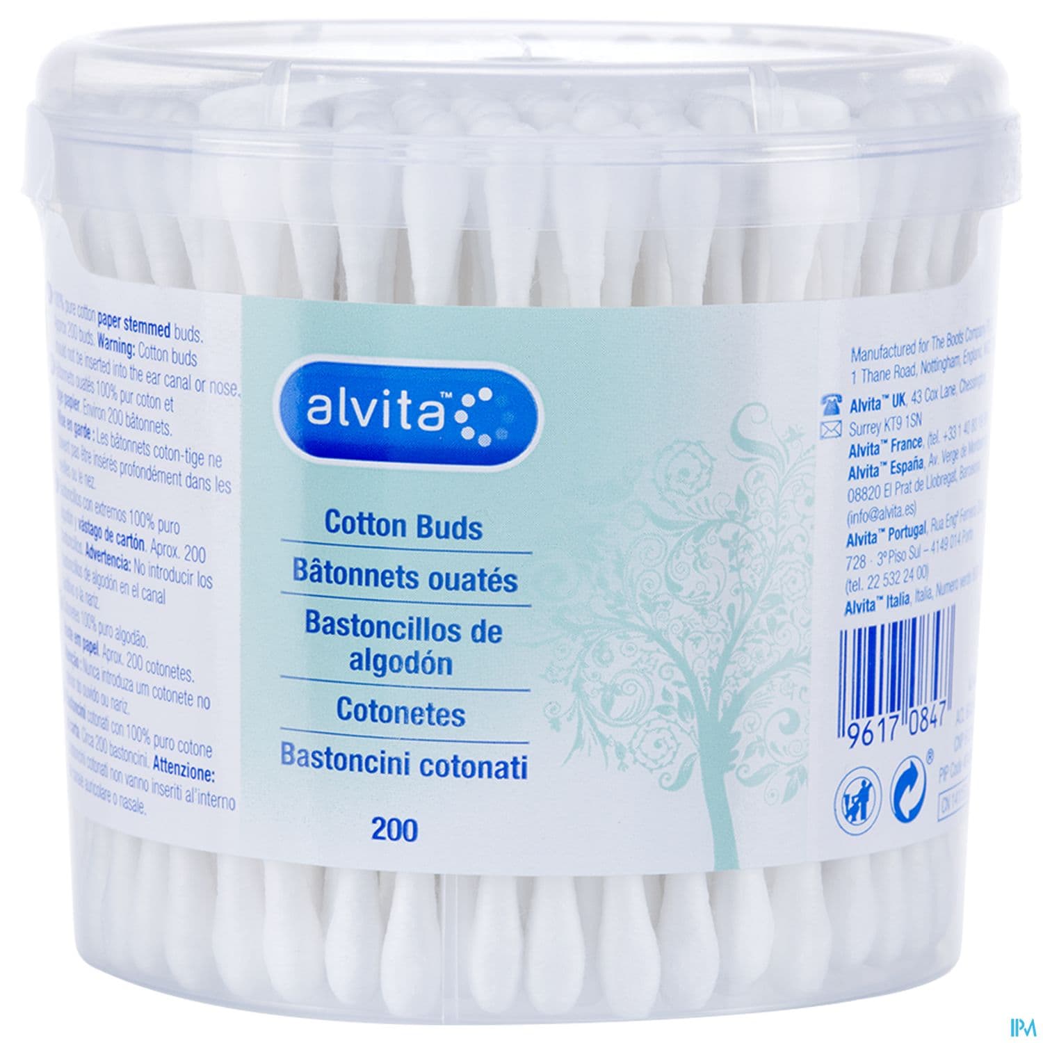 Alvita Coton Tige Batonnet 200