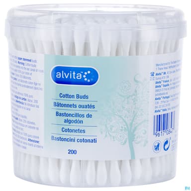 Alvita Coton Tige Batonnet 200