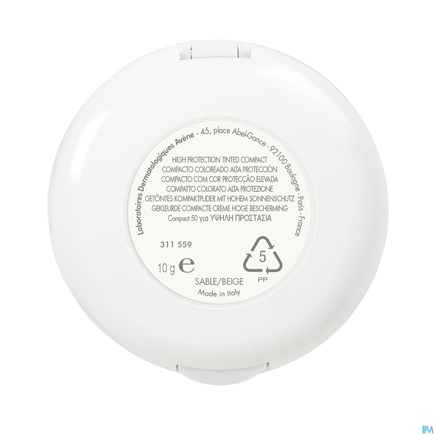 AVENE SOL SPF50+ COMPACT SAB 10G