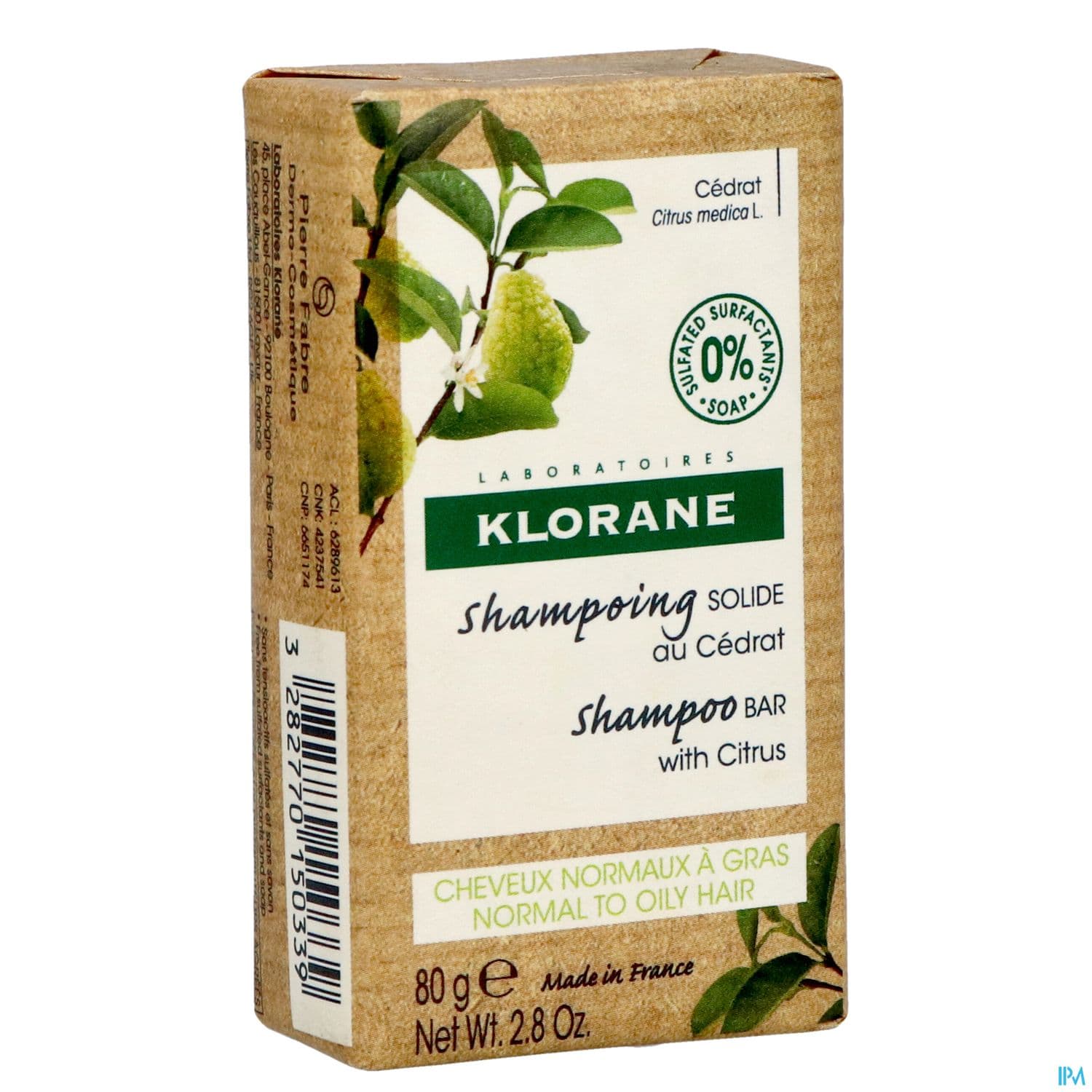 KLORANE SH SOLIDE CEDRAT 80G