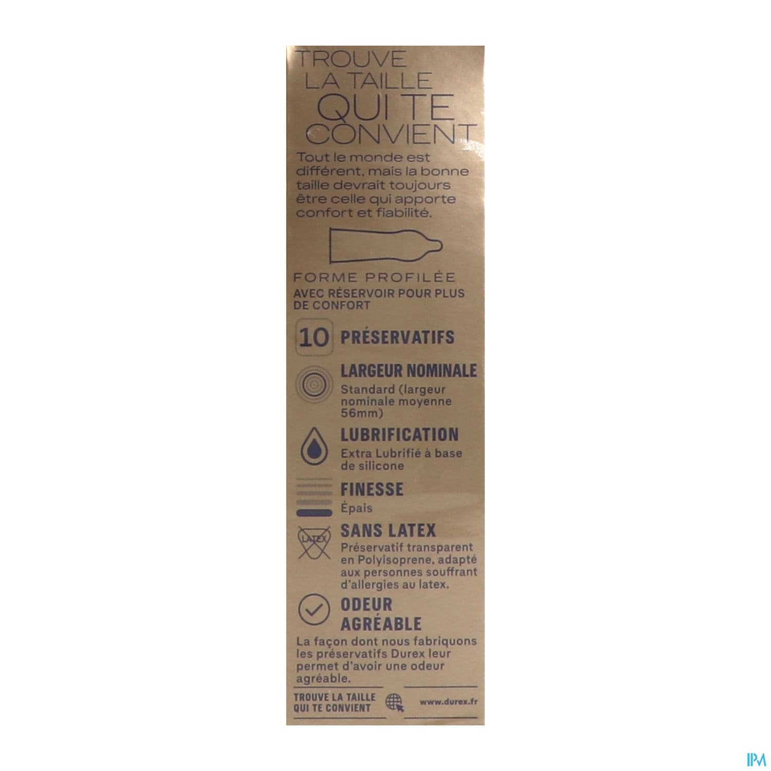 PRESERV DUREX NUDE SANS LATEX X10