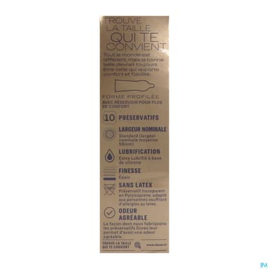 PRESERV DUREX NUDE SANS LATEX X10