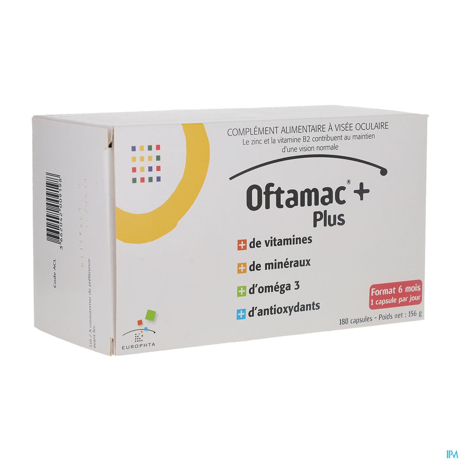 OFTAMAC PLUS CAPS 180