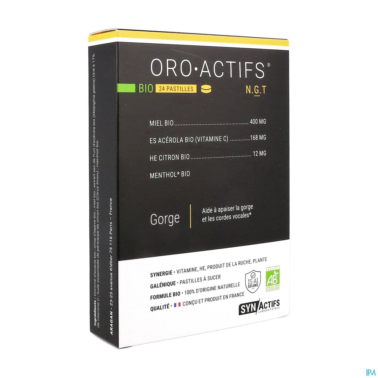 Synactifs Oro Actifs Pastille Bio 24