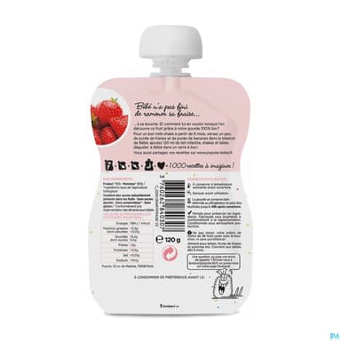 POPOTE COMPOTE FRAISE 120G