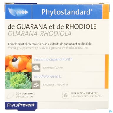 PHYTOSTANDARD Guarana Rhodiole Cpr B/30