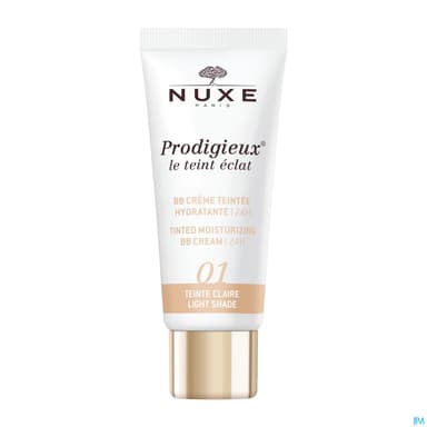 Nuxe Prodigieux Le Teint Eclat Bb Creme Teintee Hydratante 24h Teinte Claire Tube 30ml