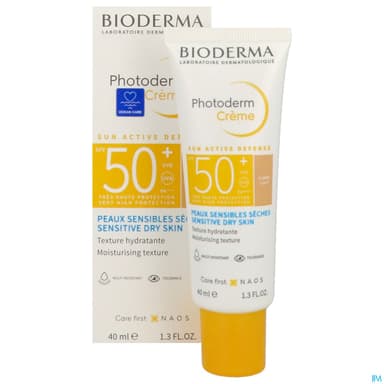 Bioderma Photoderm Creme Spf50+ Teinte Claire 40ml