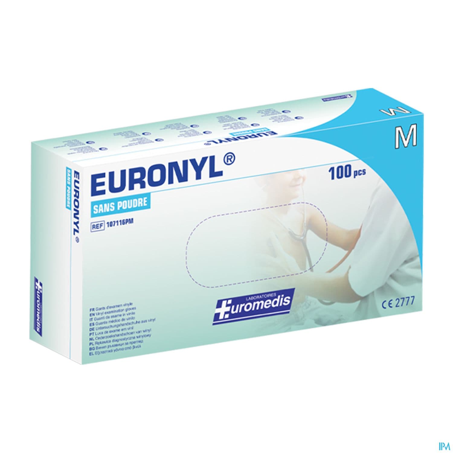 EUROMEDIS GANT VINYLE T7/8 107116