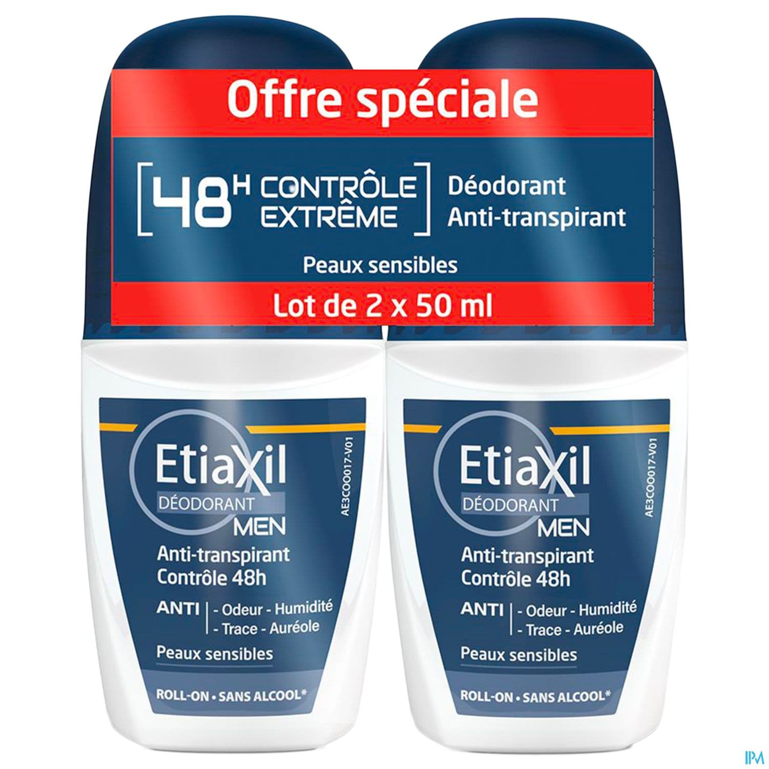 ETIAXIL DEO HOM 48H ROLLON 50MLX2