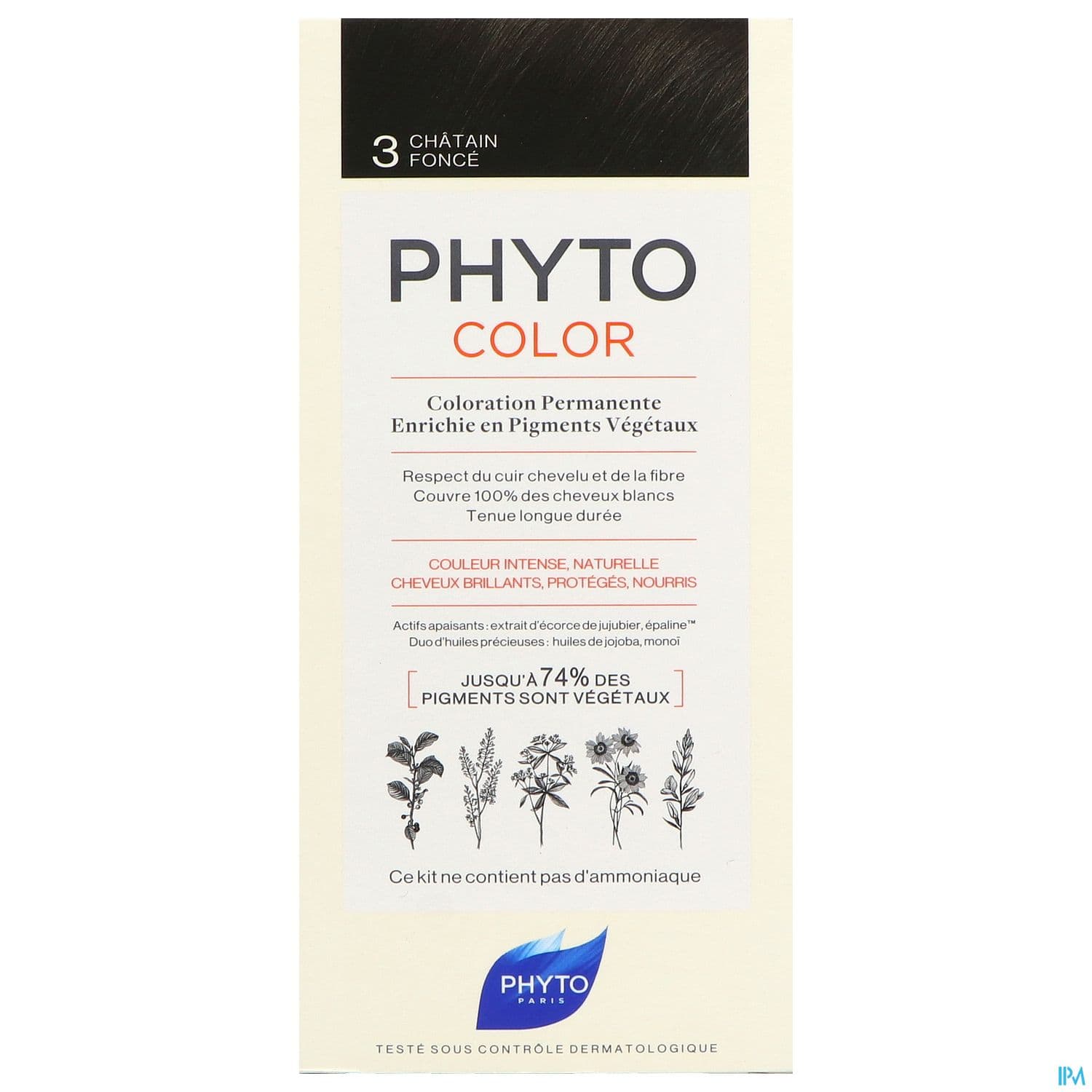 PHYTO COLOR 3 CHATAIN FONCE