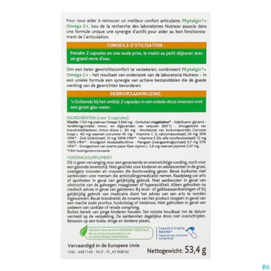 Nutreov Phytalgic+ Omega C+ Confort Articulations Capsule 60 Satisfait Ou Rembourse