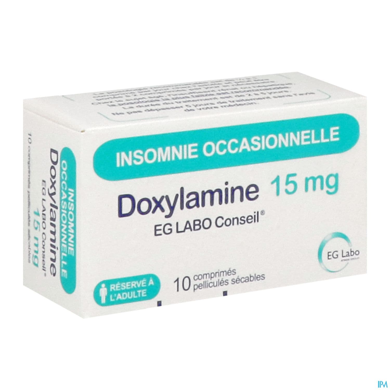 Doxylamine Eg Labo Conseil 15mg Comprime Secable 10
