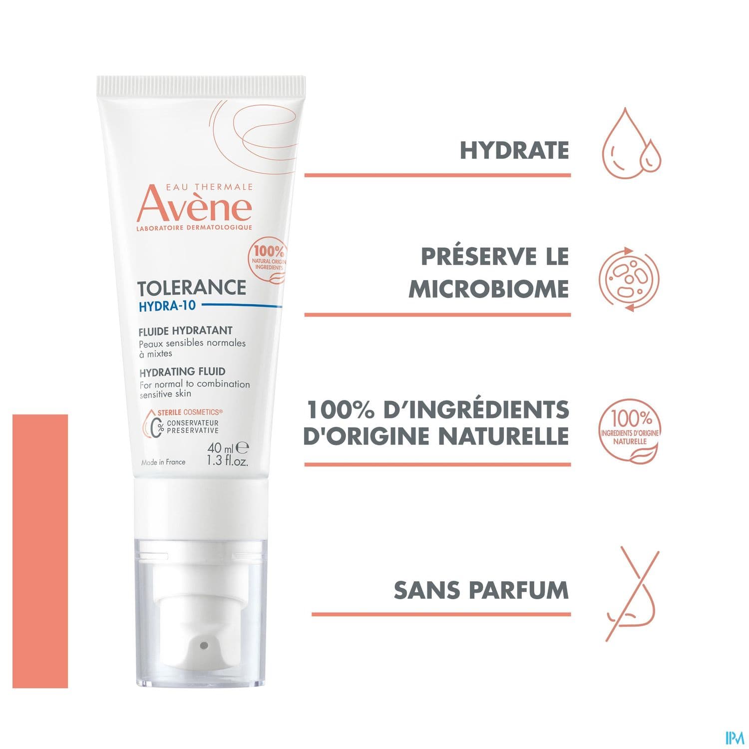 AVENE TOLERANCE HYDRA 10 FLUID40ML