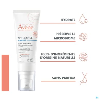 AVENE TOLERANCE HYDRA 10 FLUID40ML
