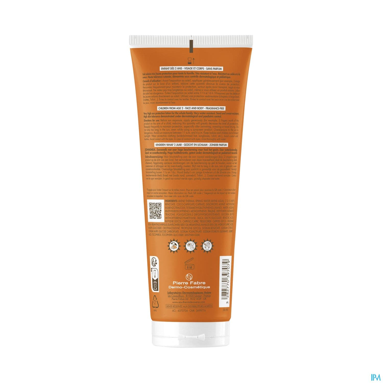 Eau Thermale Avene Solaire Lait Enfant Spf50+ Lait Pour Application Locale 250ml