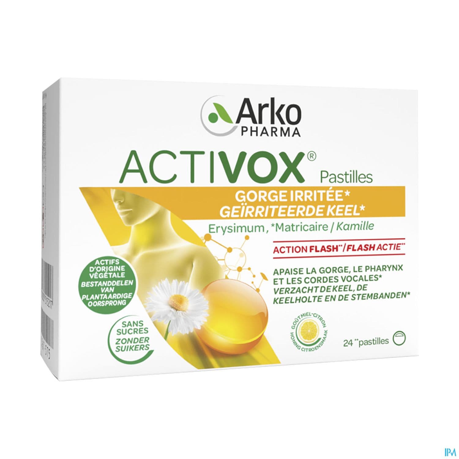 ACTIVOX PASTILLE MIEL CITRON