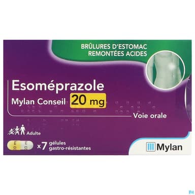 ESOMEPRAZOLE 20MG VTS CONS GEL 7