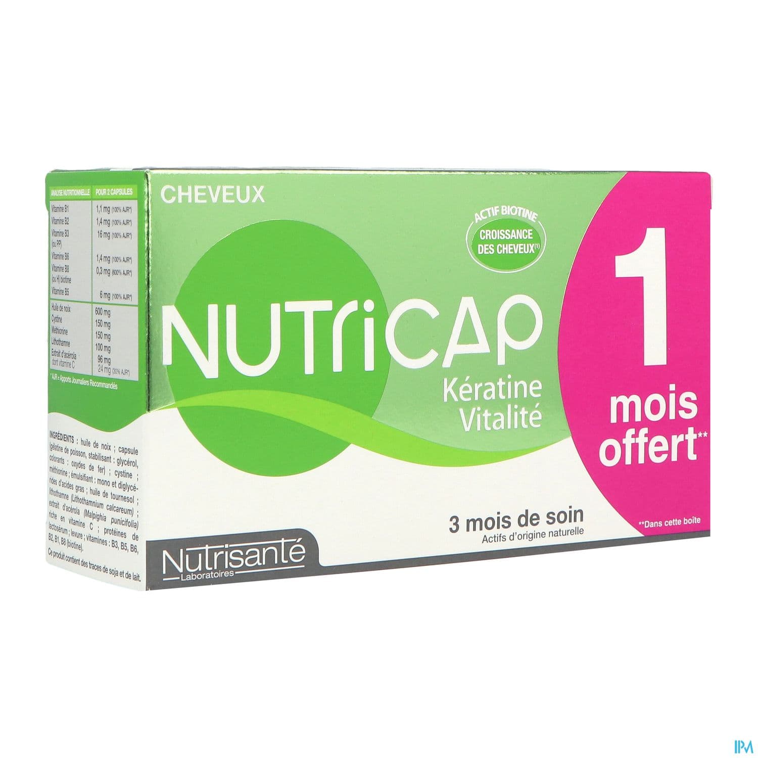 NUTRICAP KERATINE/VITALI CAPS90