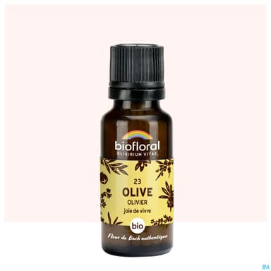 Biofloral 23 Olive. Olivier Compte Gouttes Bio Demeter 20ml