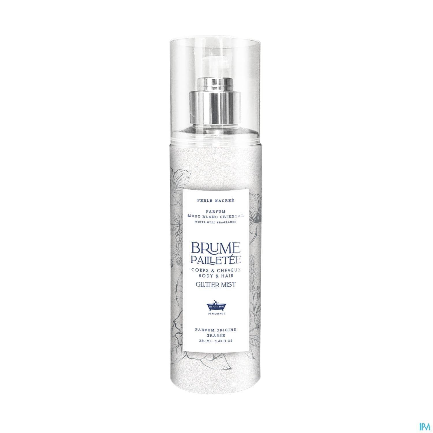 Les Petits Bains De Provence Brume Pailletee Perle Nacree Musc Blanc 250ml