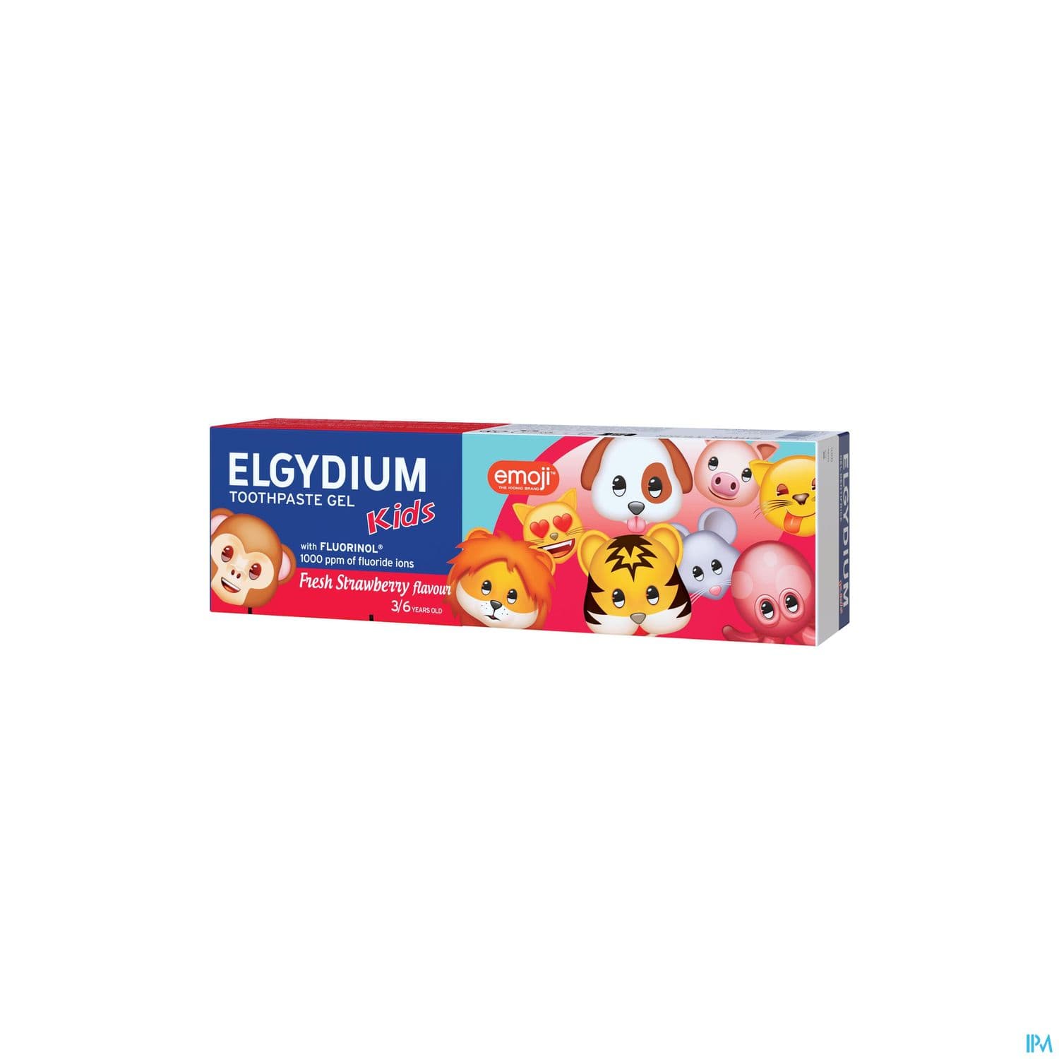 Elgydium Kids Gel Dentifrice 2/6ans Emoji Fraise Givree 50ml
