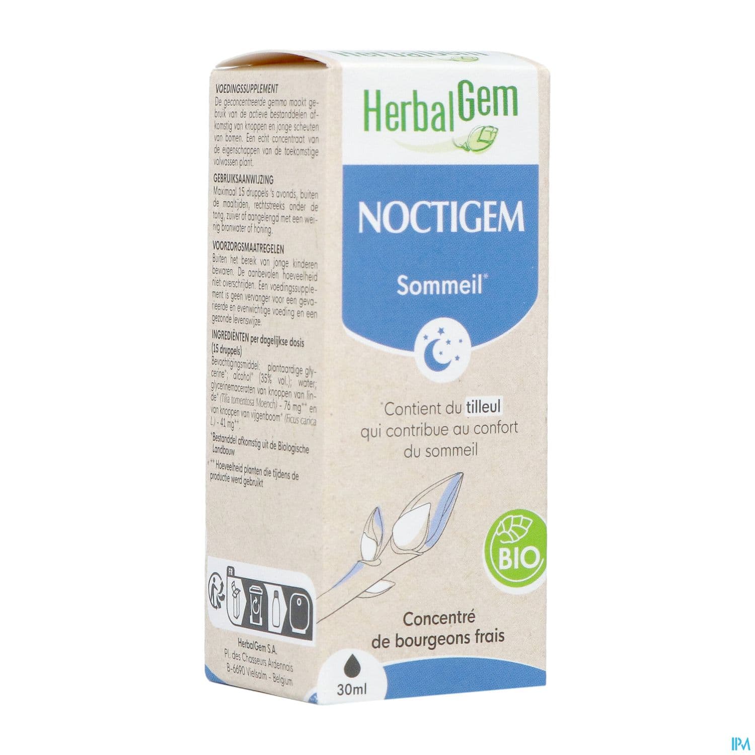 Herbalgem Noctigem Gc11 Sommeil Bio 30ml