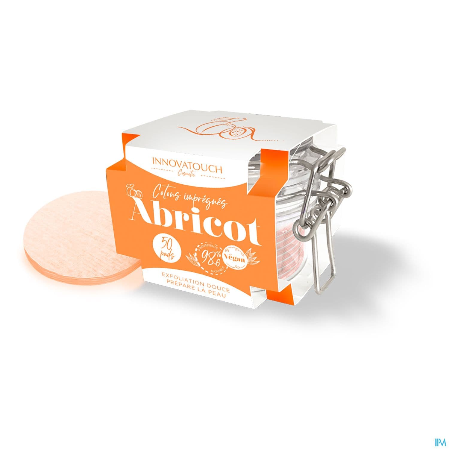 Innovatouch Cosmetic Disque De Coton Impregne Abricot X50