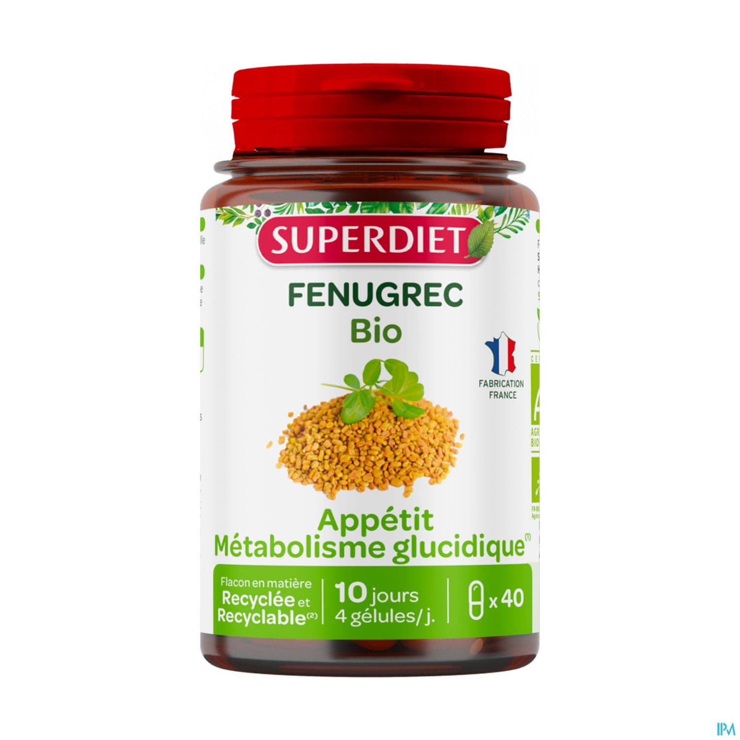 SUPERDIET FENUGREC BIO GEL40 — Pharmacie Du Village Santé