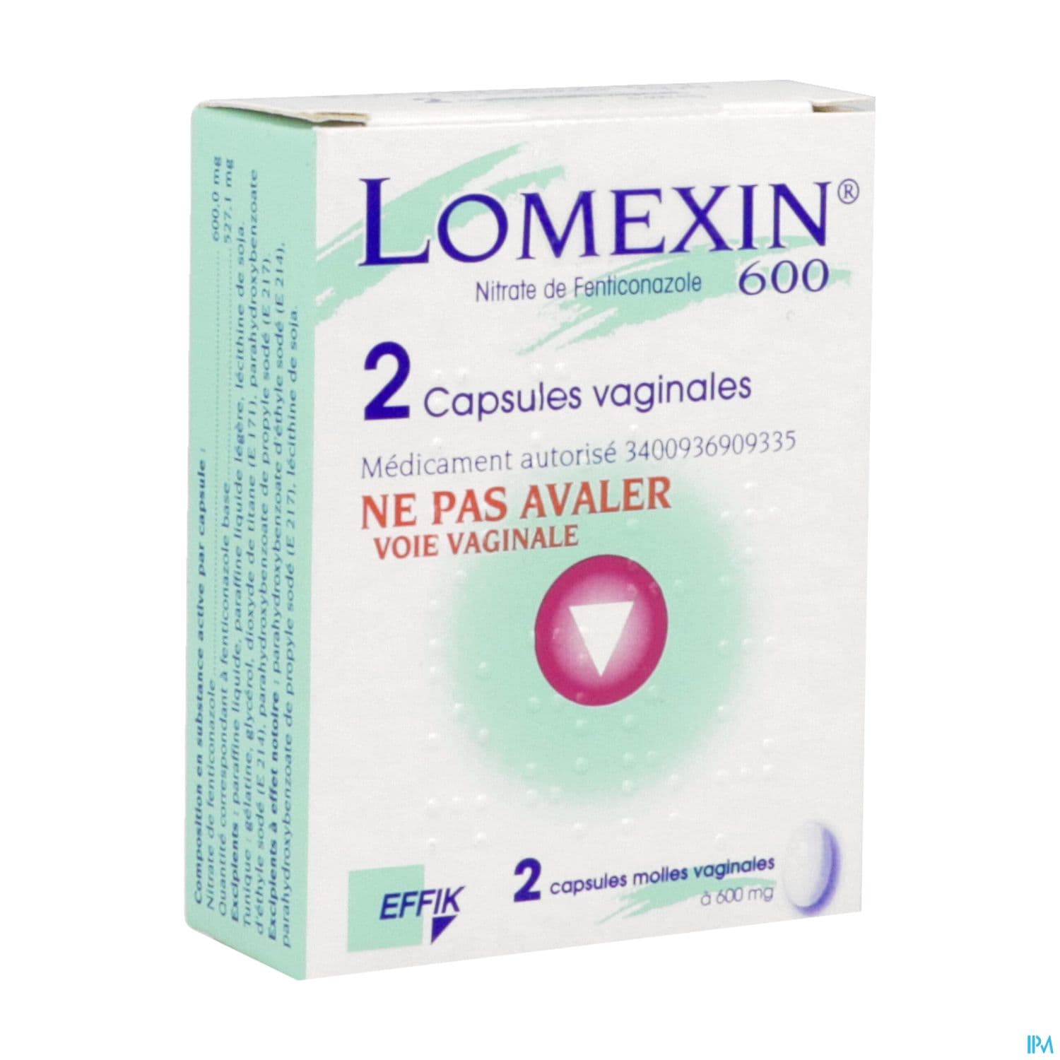 LOMEXIN 600MG CAPS VAGINALE 2