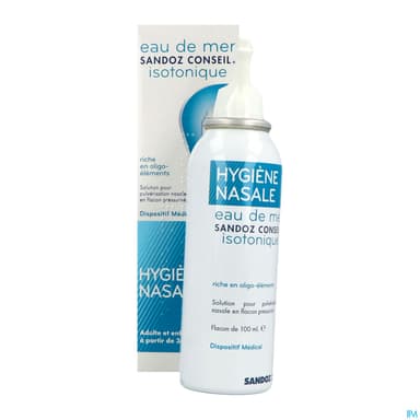 Eau Mer Isotonique Sandoz Conseil Spray 100ml