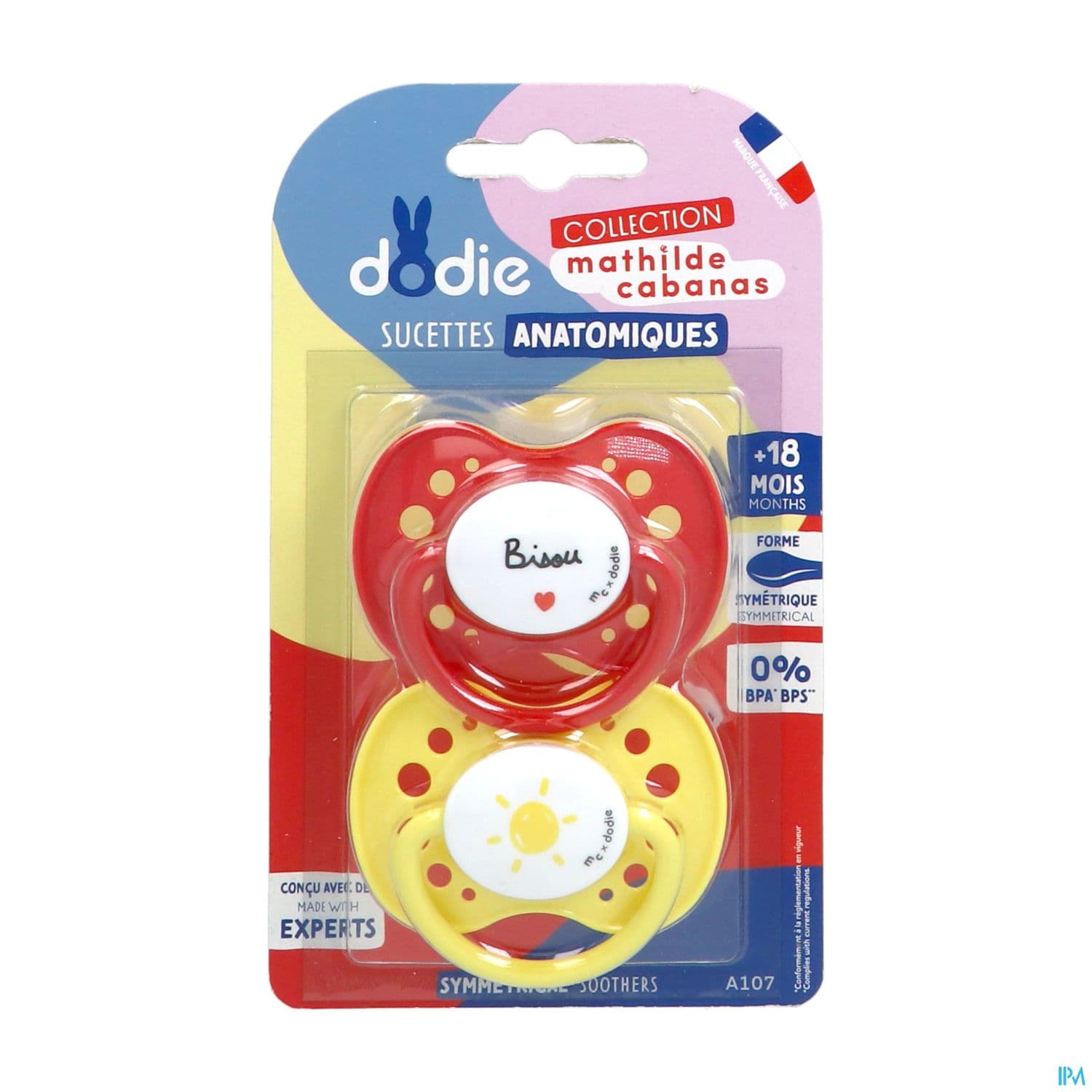 Dodie Sucette Anatomique A107 Mc M +18mois X2
